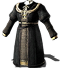 Black Sorcerer Cloak (female variant) inventory icon
