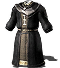 Black Sorcerer Cloak (male variant) inventory icon