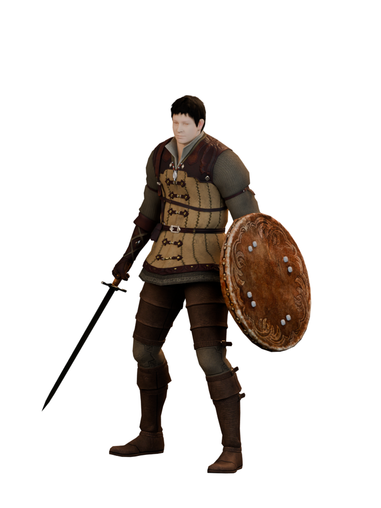 Hunter starting class in Dark Souls Remastered with native starting equipment