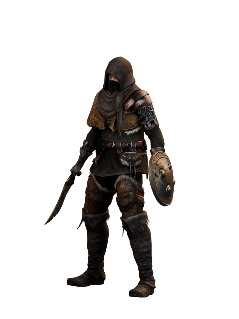 Thief starting class in Dark Souls Remastered with native starting equipment