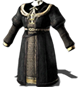 Black Sorcerer Cloak (female variant) inventory icon